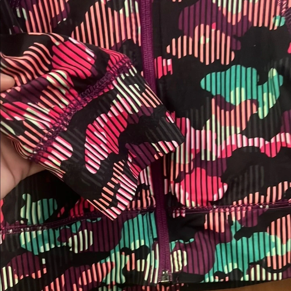Colorful Patterned Zip-Up Jacket